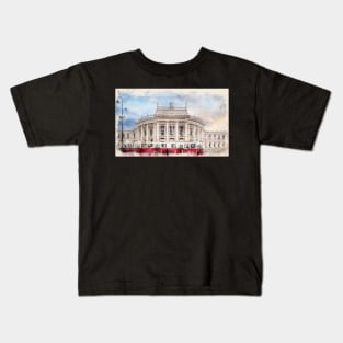 Imperial Court Theatre in Vienna, Austria Kids T-Shirt